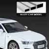 Modèle d'avion 1/18 AUDI A6 modèle de voiture en alliage moulé sous pression véhicules jouets en métal haute simulation son et lumière collection enfants cadeau 230825