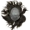 Synthetic Wigs Best Selling Indian Remy Hair Free Style Natural Wave Looking Invisible Knot Thin Skin Pu Toupee x0826