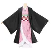 Cosplay Kids Demon Slayer Cosplay Nezuko Agatsuma Zenitsu Kochou Shinobu Cosplay Costume Kimono Suit Kimetsu No Yaiba Halloween Clothing 230825