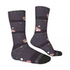 Chaussettes pour hommes Hip Hop Vintage étoile nuit dormir fou Bubu Dudu dessin animé unisexe Harajuku imprimé nouveauté équipage chaussette garçons cadeau