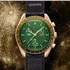 New Hot Selling Co branded Series Men's Full Function Quartz Watch 6-Pin Timing Canvas Watch Strap