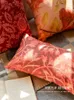 Cuscino Melograno Fiore Rosso Anno Decorativo Retro Soggiorno Divano Schienale Auto Pisolino Copertura lombare