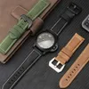 시계 밴드 Panerhai Casio West Iron City Crazy Horse Leather Strap Men 20 22 24 26mm 230825