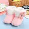 First Walkers Newborn Baby Girls Boys Soft Boys Solid Pompom Snow Boots Infant Toddler Newborn Wraping Shoes New Fashion Shoes L0826