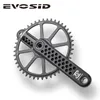 Krocze rowerowe Evosidowe rowerowe korka ultralight Road Crankset 170 mm HollowTech N szerokie układy GXP z nawiasem dla żwiru 230825