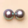 Pierres précieuses en vrac, bijoux spéciaux naturels d'eau douce, perle AKOYA, une paire de perles nues, boucles d'oreilles, bague colorée 6-7MM BDP