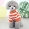 Dog Apparel Pet Spring Fall Stripe Print Small Dogs Puppy Chihuahua Clothes Blouse Jacket Supplies Products Home Garden 2023