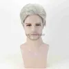 Synthetic Wigs Grandpa's Wig Natural Grey Short Hair Wig Handsome Men's Wig Father Hair Fashion Wigs for Men Fluffy Short Synthetic Wigs x0826