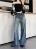 Jeans Femme Deeptown Y2K Vintage Baggy Femme Fée Grunge Mode Coréenne Denim Pantalon Surdimensionné Harajuku Rétro 90s Pantalon Large 230825