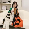 Scarves 2023 Luxury Winter Scarf Women Leopard Chain Print Cashmere Female Shawls Pashmina Thick Warm Blanket Wraps Bufanda 230825