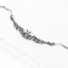 Choker gotisk vintage bat hänge halsband halloween häxa smycken gåva för kvinnor flicka modetillbehör