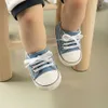 First Walkers Baby Shoes Boy Girl Star Flash Canvas Sneakers Multicolor Anti-Slip Sole Newborn Infant First Walkers Toddler Casual Crib Shoes L0826