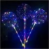 파티 장식 LED 크리스마스 할로윈 생일 풍선 드롭 배달 홈 정원 축제 Sup Otiek를위한 Bobo Balloon String Light 장식