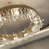 Kroonluchters LED moderne luxe kristallen hangende plafondverlichting voor woonkamer, eetkamer, keuken, woondecoratie, hangende ophanging