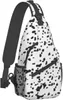 Mochila Dálmata Dog Print Sling Bag Crossbody Presentes para Viagens Caminhadas Peito Daypack Bolsas Ombro Mulheres Homens