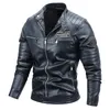 Heren leer kunstleer heren casual PU lederen jassen heren herfst winter casual motorjas heren windjack biker jassen kleding 230825