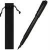 Stylos à plume Samouraï noir stylo plume de haute qualité forêt noire excellente plume fournitures scolaires de bureau écriture stylos à encre lisse 230825