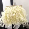 Ventes d'usine Sacs à bandoulières 12 couleurs Sweet Luxury Mesdames Mao Mao Chain Sac Banquet Robe Perl Handsbag Popular Fire Feather Handsbags 2518 # #