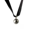 Pendentif Colliers Noir Collier Collier Boule Velours Pour Femmes Gothique Punk Cou Bijoux