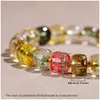 Colorful Quartz Jade Stretch Beaded Bracelet Unisex Charm Bracelets Women'S Jade Bracelets Wedding Bracelets Jewelry Bracelets