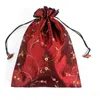 Bolsa de armazenamento com cordão bordado, bolsa feminina de salto alto de seda para sapatos, bolsa 27*37cm
