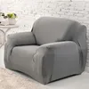Chair Covers Stretch Sofa Slipcover Anti Couch Cover Washable Furniture Protector For Armchair Loveseat 185x145cm ( Black )