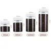 Bottles Jars Coffee Beans Vacuum Sealed Tank Glass Food Storage Household Moisture proof Air ction Tea Push type 230825