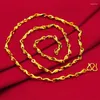 Chains SAIYE Real 18K Gold Necklace For Women Men Fine Jewelry Pure Chain Genuine Solid Wedding Luxury