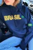 Шот -сериалы для мужских толстовок Brasil негабаритная толстовка 2023 Осенняя готная толстовка мужчина для женщин гранж с капюшоном.