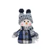 Dekoracje świąteczne Dekoracje świąteczne Blue Series Snowman Doll Doll Dift Dekor DEACH 2024 Happy Rok 230825