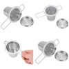 Tea Strainers Teapot Strainer With Cap Stainless Steel Loose Leaf Infuser Basket Filter Big Lid Drop Delivery Home Garden Kitchen Di Otmsg