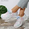 Mix Dress Rimocy Fashion Color Women's Platform Sneakers 2024 Comfortable Breathable Flats Women Mesh Non-Slip Lace-Up Casual Shoes T230826 dd122