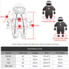 Strampler Ircomll Hight Qualität geboren Baby Winter Kleidung Schneeanzug Warme Fleece Mit Kapuze Strampler Cartoon Löwe Overall Kleinkind Kind Outfits 230825