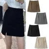 Skirts Women'S A Line Short Skirt Lined Half Spring And Summer Inelastic Thin Daily Work