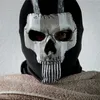 أقنعة الحفلات Ghost Mask V2 - Operador MW2 Airsoft Cod Cosplay Airsoft Tactical Skull Full Mask 230826