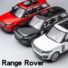 電気RCカー大型1 18レンジローバーSUVオフロード車両合金モデルダイキャストスケール静的コレクションサウンドライトトイギフト子供230825