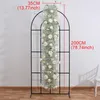 Decorative Flowers Wreaths Luxury Baby Breath Rose Artificial Flower Row Strip Wedding Backdrop Deco String Party Table Floral Runner Window Display 230825