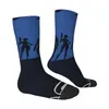 Chaussettes pour hommes Chaussettes drôles et folles pour hommes Star Space Hip Hop Harajuku Mass Effect Game Modèle sans couture Imprimé Boys Crew Casual Cadeau