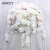 Decorative Flowers Wreaths Luxury Customized Big 34 Artificial Flower Ball Rose Bouquet Arrangement For Wedding Table Centerpieces Road Lead Floral 230825