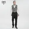 Herrvästar Steel Lord Steampunk Men Victorian Vest Gentleman Show Magic Men's Top 230826