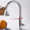 Rubinetti per lavandino del bagno Rubinetto della cucina Lavabo Bocca alta girevole in acciaio inossidabile Rubinetto monocomando Placcatura moderna Bagni Bancone bar