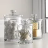 Storage Bottles Container Jar Room Bathroom Decoration And Model Tank Kitchen Home Glass Transparent