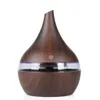 기타 전자 제품 Aromacare 300ml Wood Grain Aroma Diffuser 7 색 에어 새끼 소형 공기 가습기 홈 오피스 슈퍼 조용한 230826