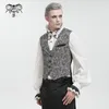 Herrvästar Steel Lord Steampunk Men Victorian Vest Gentleman Show Magic Men's Top 230826