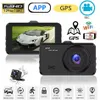 Dash Cam double objectif 1080P Full HD enregistreur vidéo de conduite GPS WiFi voiture DVR véhicule caméra Vision nocturne moniteur de stationnement boîte noire