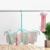 Cintres pliables à 10 branches en plastique, présentoir de serviettes, vêtements coupe-vent avec organisateur à Clip, support fixe, supports de rangement