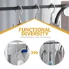 Hangers Advanced Rotating Hook Tie Hanger Multi-functional Shoe Rack Racks Closet Handbag Storage Home Belt Abs Purse Man