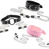 NXY – pinces à tétons fétichistes BDSM, chaîne, pince de poitrine, collier en cuir pour femmes, jouets sexuels érotiques, jeux pour adultes, pour Couples