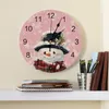 ساعات الحائط عيد الميلاد الثلج Snowman Clock Dinning Restaurant Decor