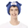 Gorro de designer/caveira tampa de gato chapéu de malha de orelha dupla amante quente menino porco chapéu de lã de orelha superior de qualidade de moda de moda com capuz de capuz